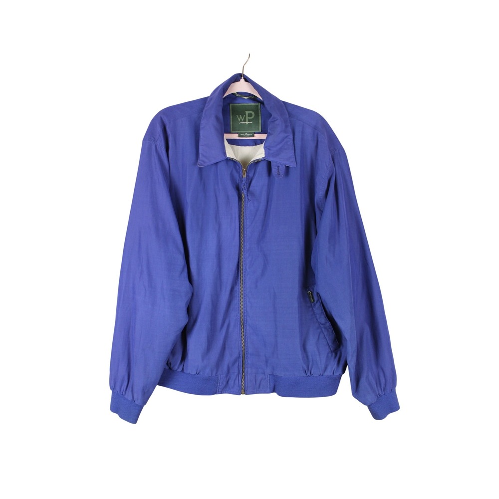 Vtg WP Weatherproof Normcore Dad Fashion Full Zip Bomber Harrington Jacket XL